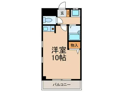 セントラルハイツ(ワンルーム/3階)の間取り写真