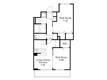 SYMPHONY PARK(2LDK/5階)の間取り写真