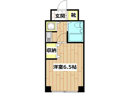 スペースアメニティ梶が谷(1K/2階)の間取り写真