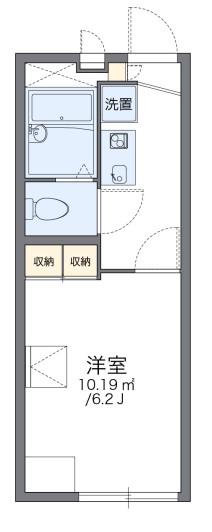 レオパレスシーサイド明石(1K/1階)の間取り写真