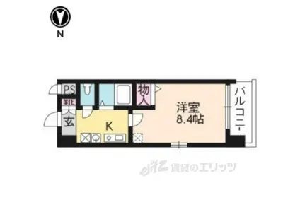 セトル御所東(1K/3階)の間取り写真