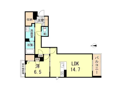 シャーメゾン コルテノーヴァ(1LDK/3階)の間取り写真