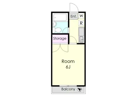 フジパレス(1K/2階)の間取り写真