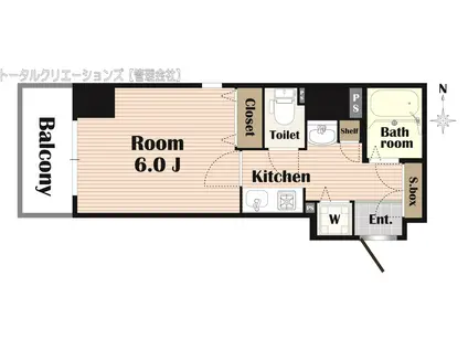 グローディア天満橋(1K/8階)の間取り写真