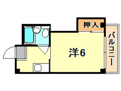 ドミトリー板宿(1K/5階)の間取り写真