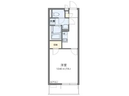 クレイノアミスター(1K/3階)の間取り写真