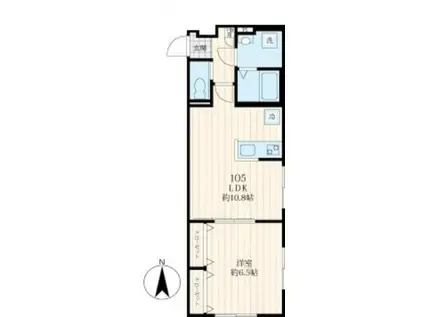 クレハ南大泉(1LDK/1階)の間取り写真