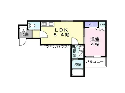 F ASECIA KANOA(1LDK/1階)の間取り写真