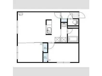 ウッドストックガーデン(2LDK/3階)の間取り写真