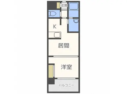 サウスERN CROSS 313(1LDK/5階)の間取り写真