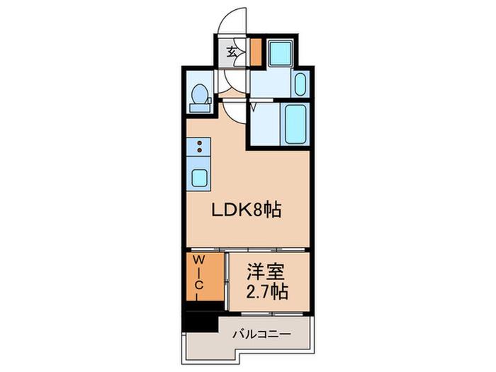 セレニテ神戸西エクラ(1LDK/13階)の間取り写真