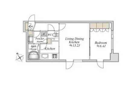 LA DOUCEUR浅草橋(1LDK/10階)の間取り写真