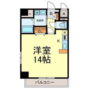 セントアビエス(ワンルーム/2階)の間取り写真