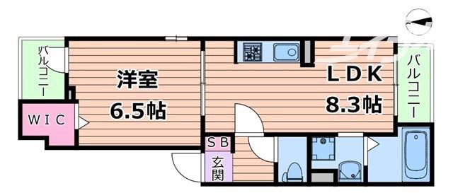 シトラス・T(1LDK/1階)の間取り写真