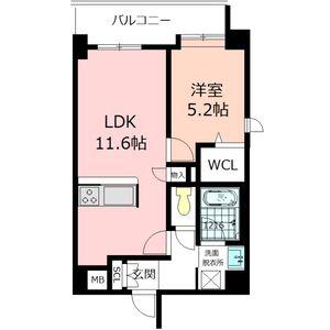 COURT MARIAGE(1LDK/5階)の間取り写真