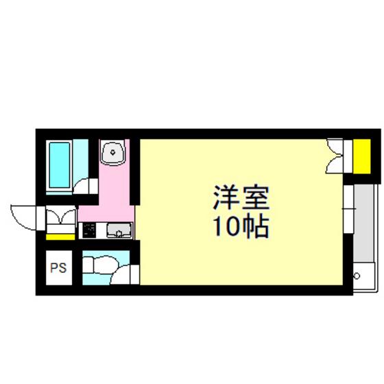クオリティハイツ稲荷町(ワンルーム/3階)の間取り写真