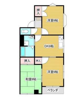 エポックハイム(3DK/3階)の間取り写真