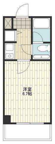 ウエストウィンハイム(1K/3階)の間取り写真