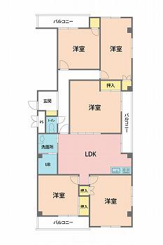 ICビル(5LDK/2階)の間取り写真