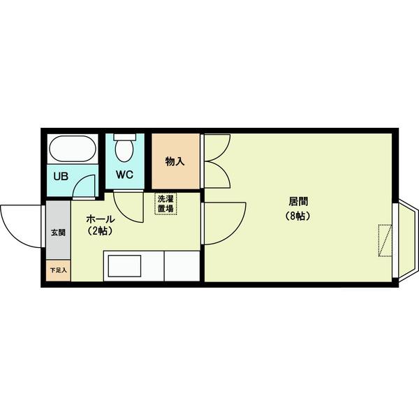 藤井ビル北10条(1K/3階)の間取り写真