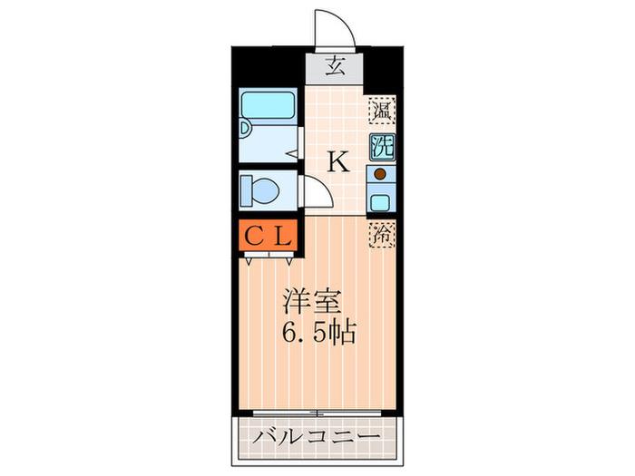 ノアシス東山(1K/3階)の間取り写真