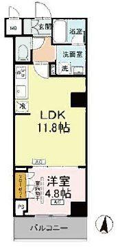 ロイジェント潮見(1LDK/6階)の間取り写真