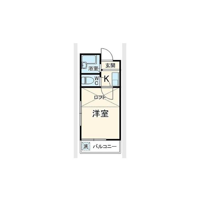 サンライフ香川(1K/2階)の間取り写真