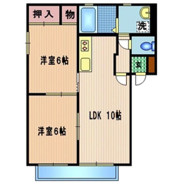アークガーデン(2LDK/2階)の間取り写真