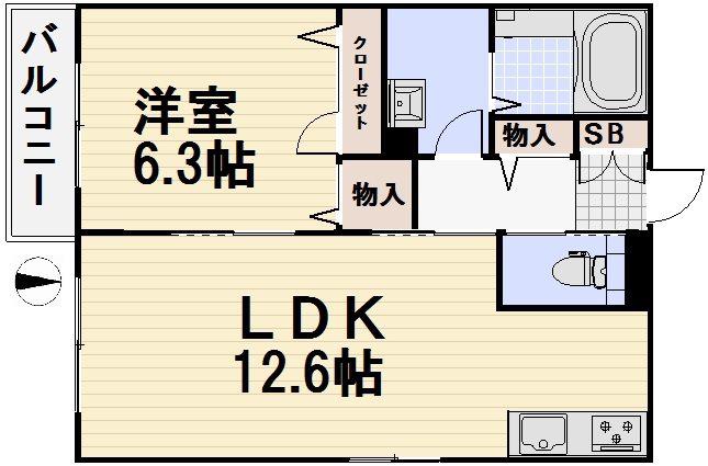 プティ モンターニュ(1LDK/1階)の間取り写真