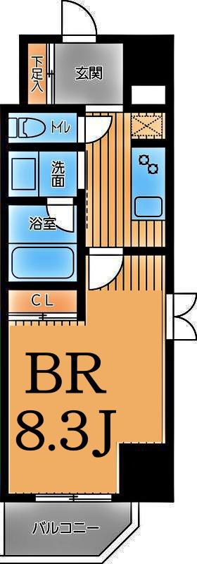CITY LUX YOKOHAMA(1K/5階)の間取り写真