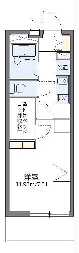 レオパレスエターナルI(1K/3階)の間取り写真