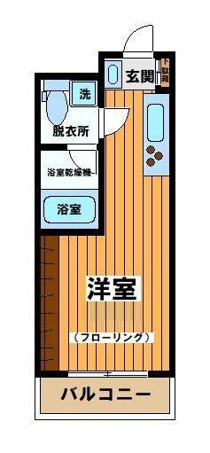 コート山谷(ワンルーム/3階)の間取り写真