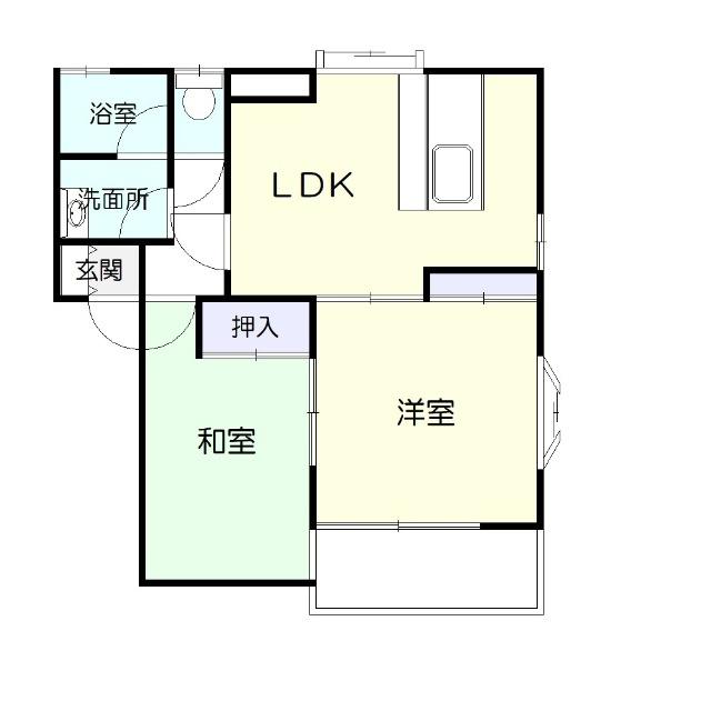 YSファーストハイム(2LDK/2階)の間取り写真