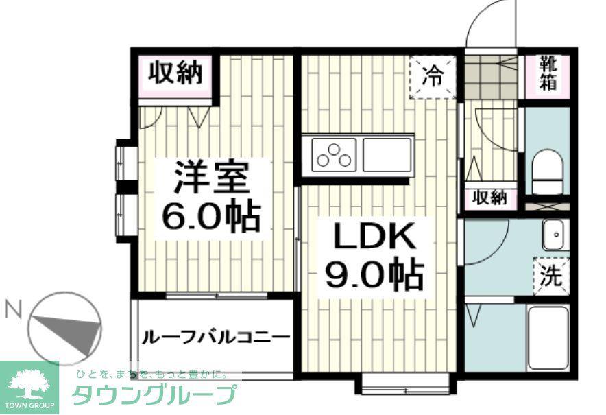 フォレストレジデンス(1LDK/1階)の間取り写真