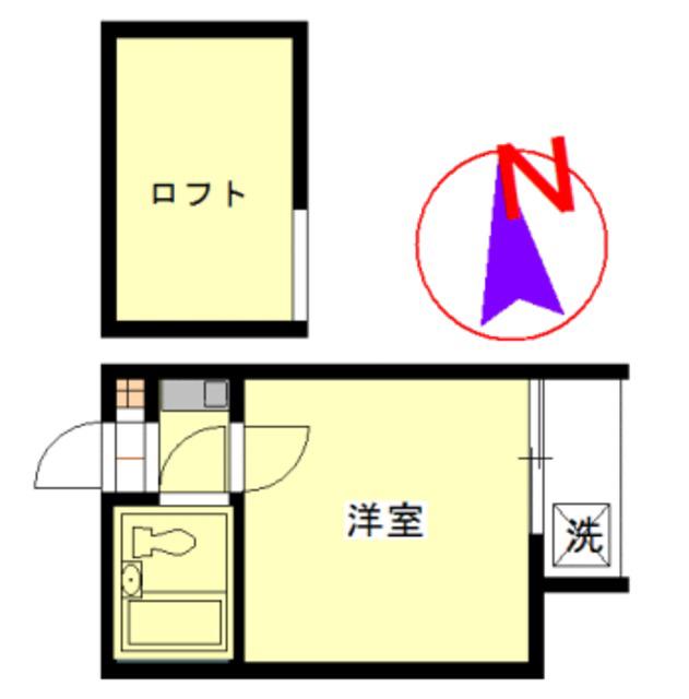 THハイム鷺宮(1K/2階)の間取り写真
