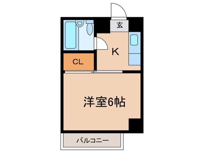 カノープスアルファ(1K/2階)の間取り写真