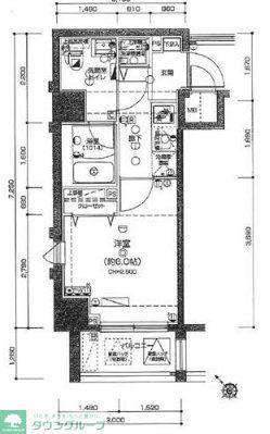 LEA横濱反町駅前(1K/3階)の間取り写真