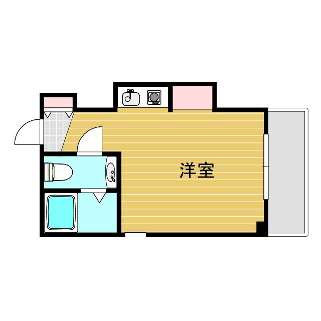 シャルム十三(ワンルーム/4階)の間取り写真