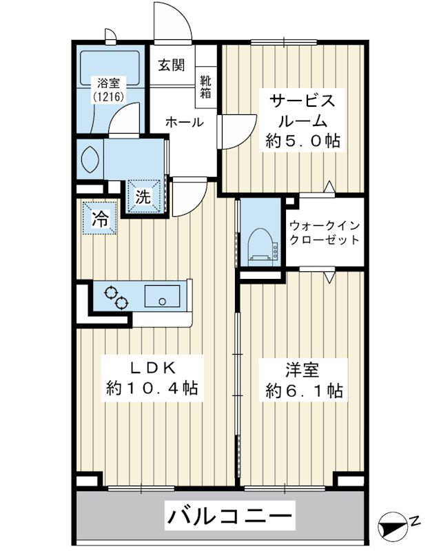 アルモニー(1SLDK/3階)の間取り写真