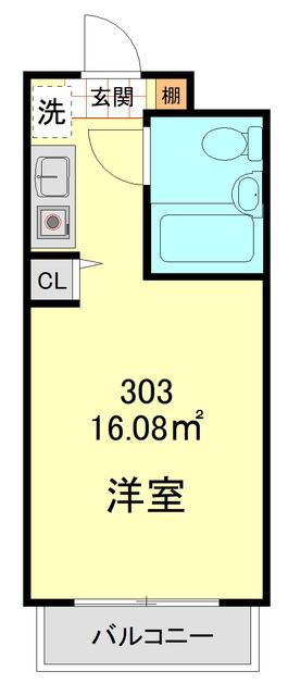 トップ巣鴨(ワンルーム/3階)の間取り写真