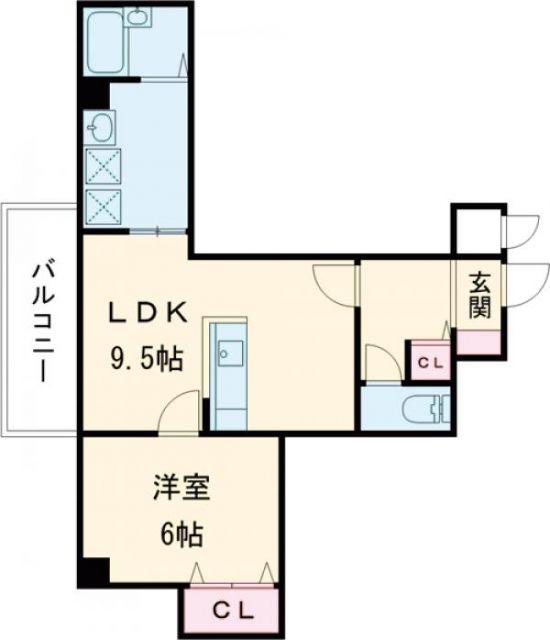 スカイヴィレッジ(1LDK/7階)の間取り写真