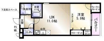 LE CHAINON.S(1LDK/3階)の間取り写真