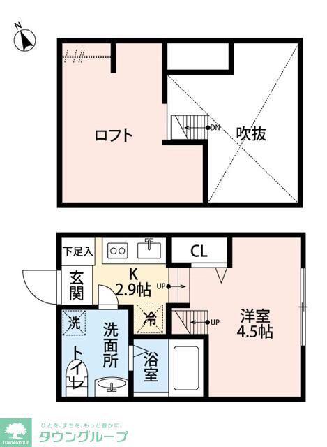 ドルフィン(ワンルーム/1階)の間取り写真