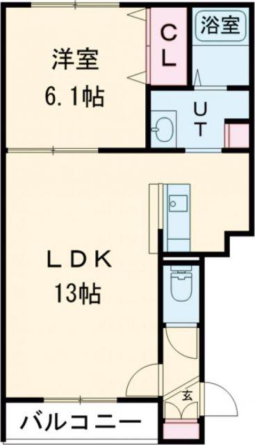 BELL JOURNEE(1LDK/4階)の間取り写真