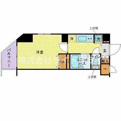 フェニックス池袋(1K/3階)の間取り写真