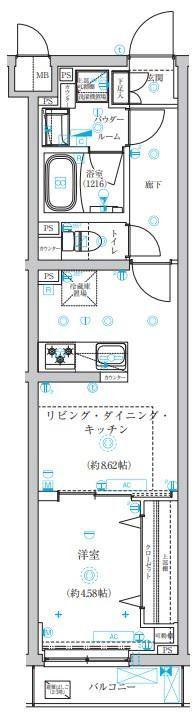 アーバンパーク成増II(1LDK/3階)の間取り写真