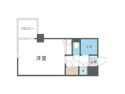 福吉リゾートエクセル55(ワンルーム/4階)の間取り写真