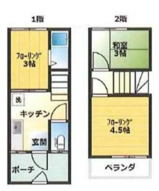 第五双葉荘 1階階 間取り