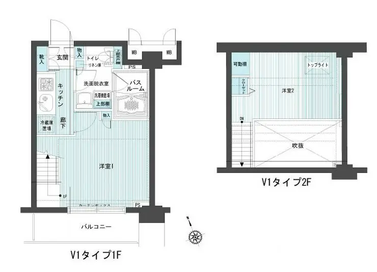 トーシンフェニックス五反田 7階階 間取り