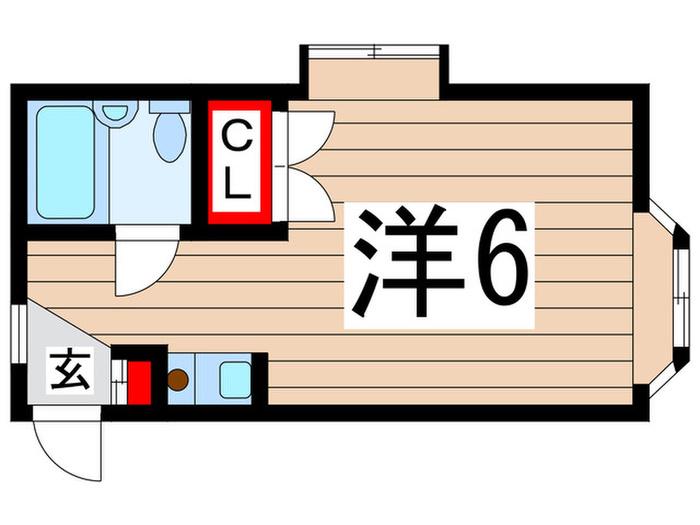 アーバンハイツ108(ワンルーム/1階)の間取り写真
